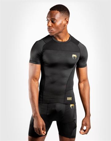 Venum G-FIT Rashguard - korte ærmer sort guld
